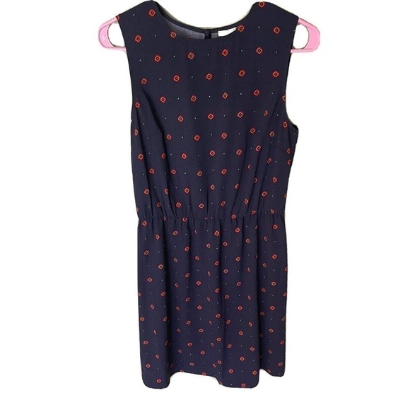 A new day navy dress with red accents - Picture 1 of 4